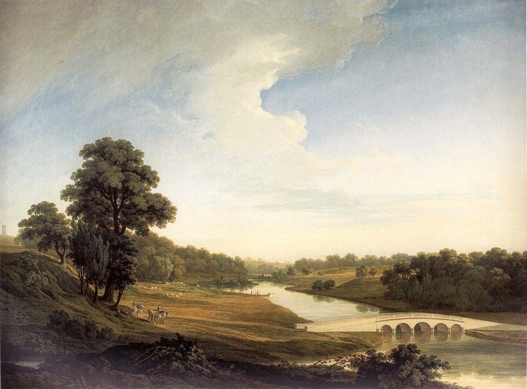 The Park at Carton with Ivory Bridge in the Foreground